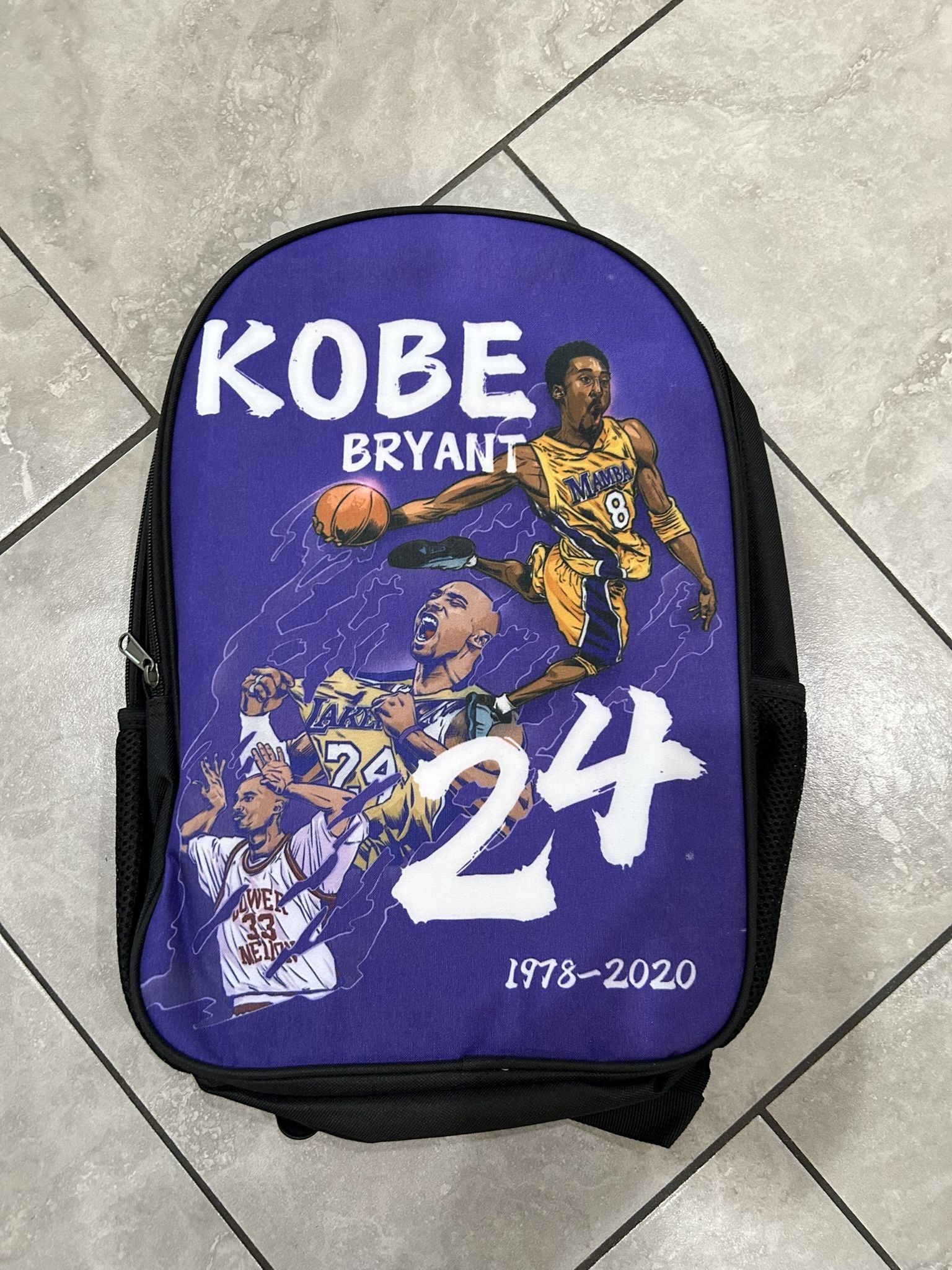 Basketball Player KB Backpack Waterproof Laptop Backpack Kobe Bryant