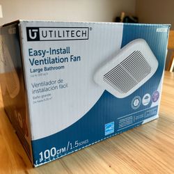 Utilitech Large Bathroom Ventilation Fan, New
