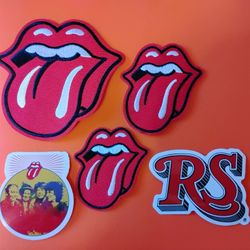 Rolling Stones Patches and Stickers lot 
