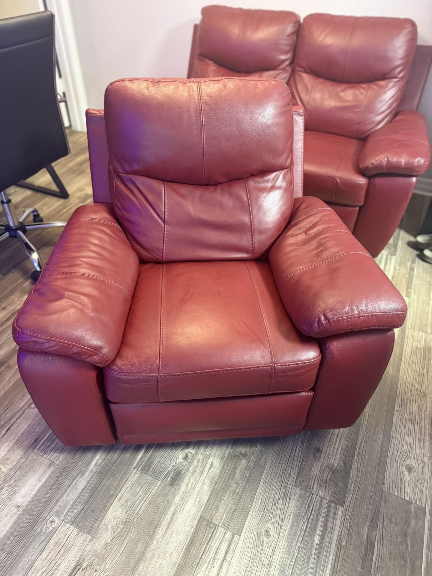 Love Seat and Recliner
