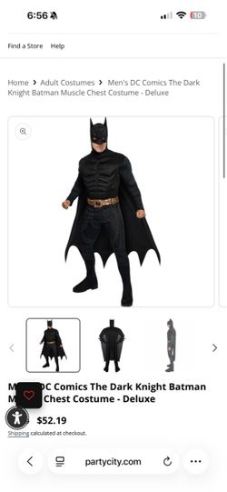 Adult Batman costume Size