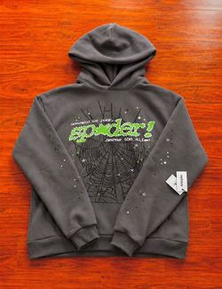 Sp*der Hoodie Grey Punk V2