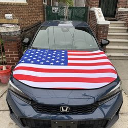 USA Flag car Hood Fits all Cars