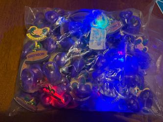 Endymion Mardi Gras Light-Up Rings Bulk Pack