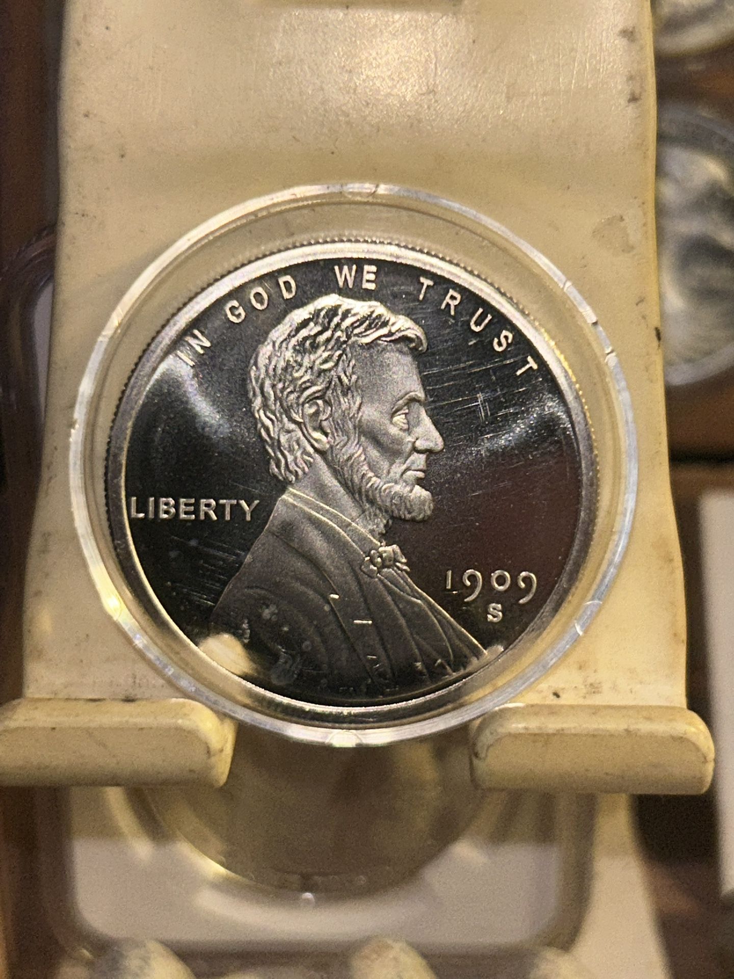 19 09S silver 1 ounce wheat penny