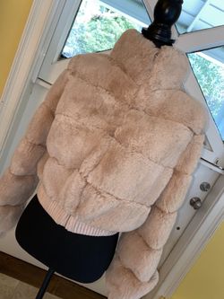 Soft Pink Fur Jacket 