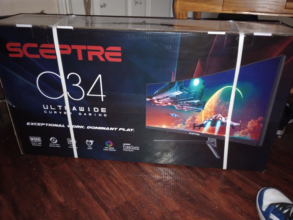 Brand New Sceptre C34 Ultra Wide Curved Gaming Monitor