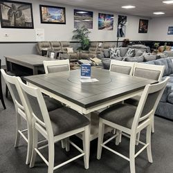 7PC Counter Height Dining Table Set 