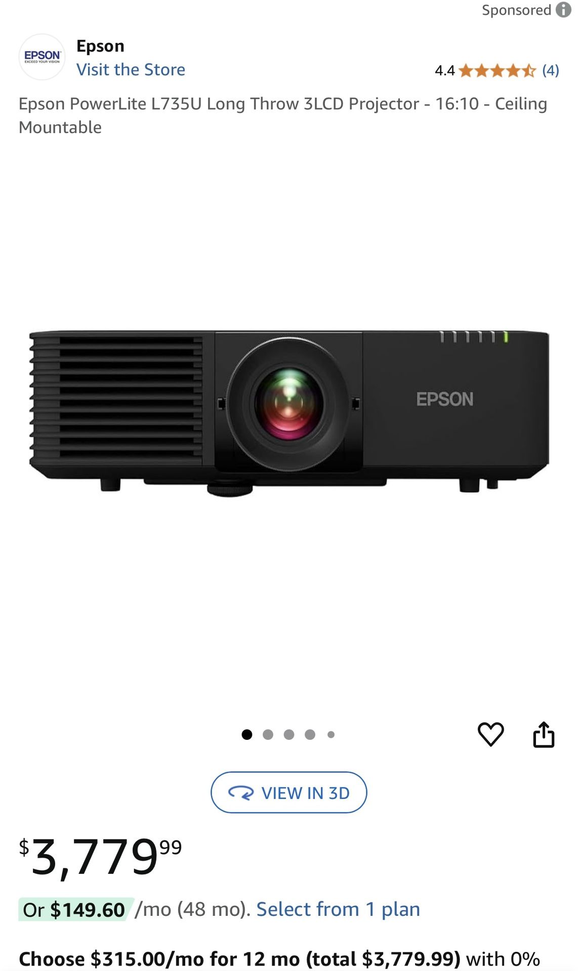 Epson PowerLite L735U