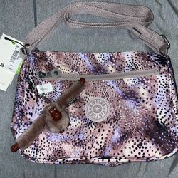 Kipling Callie Crossbody Bag Shoulder Purse Gleeful Dots