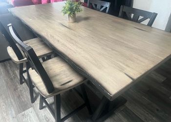 Table and 6 chairs free delivery