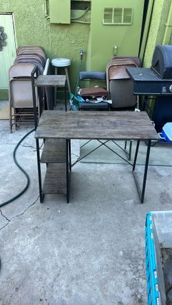 Desk With Shelves