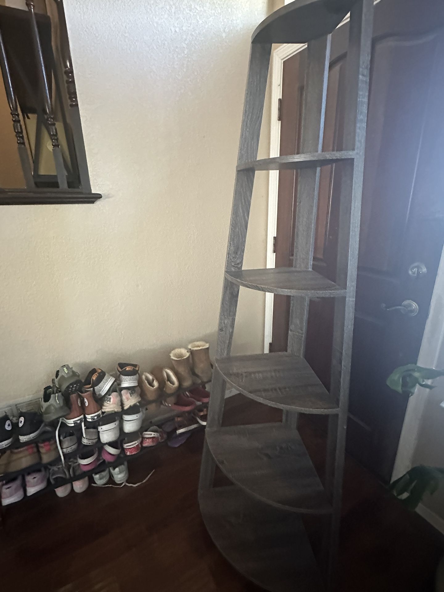 Grey Corner Shelf