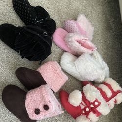 Used baby girl infant shoes boots 5 pairs 3-6 month size $20