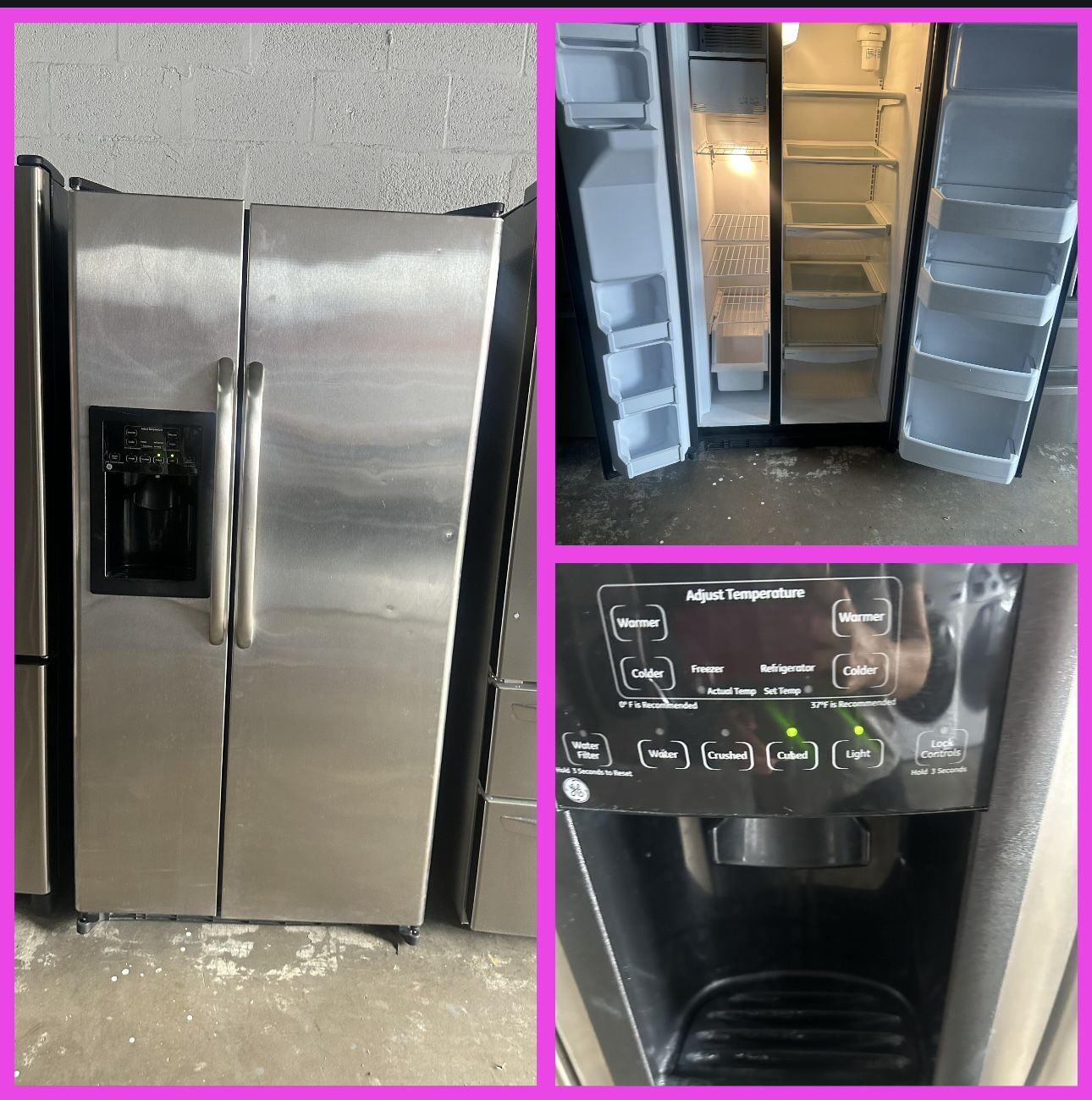 33 Wide Stainless Steel Refrigerator