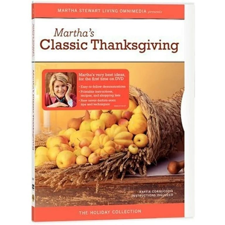 Thanksgiving Cookbook & Menu Planner On DVD by Martha Stewart