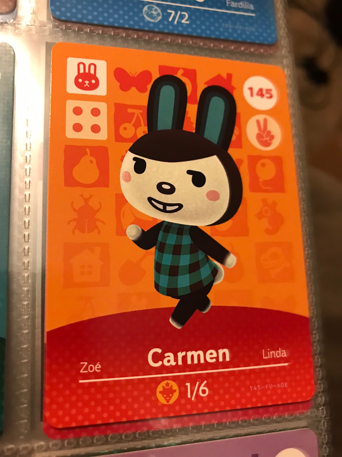 Nintendo Animal Crossing New Horizons Carmen Amiibo Card
