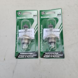 (2) GE 12V H4-60/55/BP Motorcycle Halogen Headlight