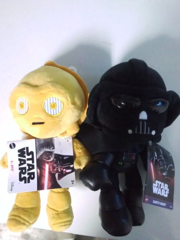 Brand New Disney's Star Wars Plush Collectors Edition Dolls