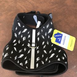 New Small Reflective Top Paw Dog Best Harness  Lightning Bolts