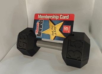 Dumbbell Business Card Holder
