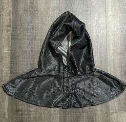 Little Kids One Size Black and Gray Pretend Armor Dress Up Costume Hood