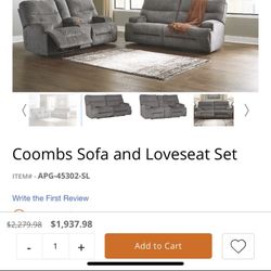 Ashely Recliner Couches Set $1000  /  Living Spaces Tv Stand  $500