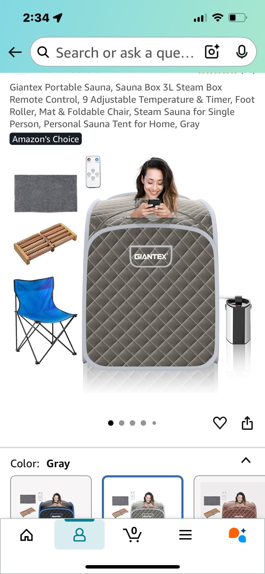 Portable sauna