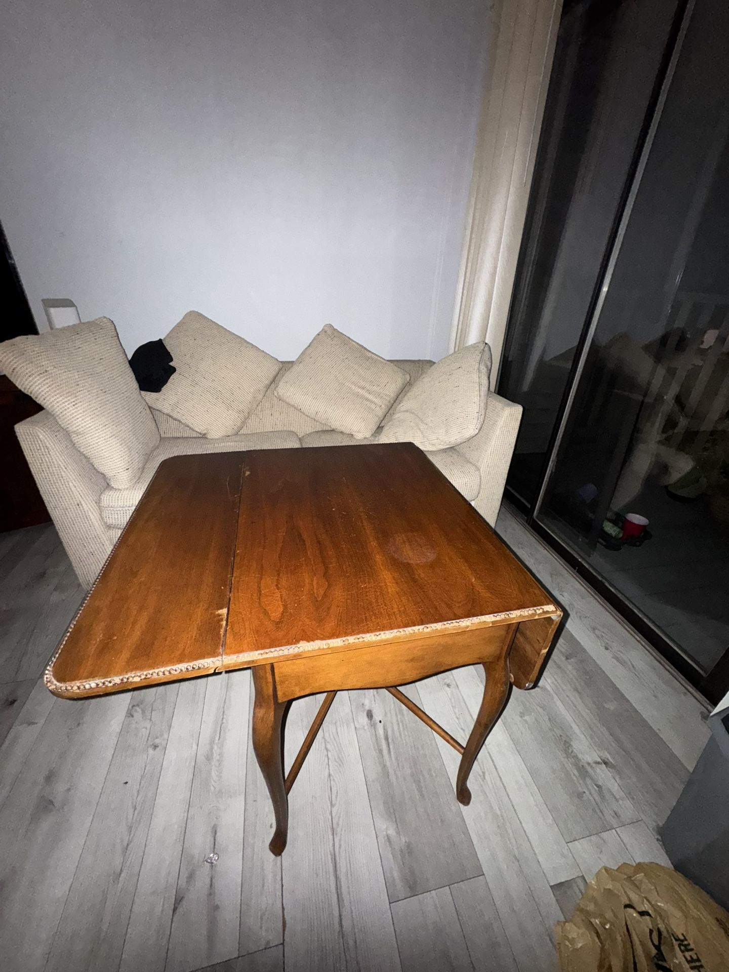 Sofa And The Small Table