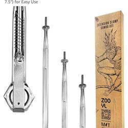 Spring-Loaded Extension Clamps Knob-Locking Holds Nuts, Bolts & Hoses