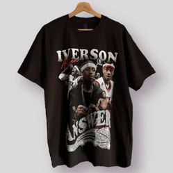 VINTAGE STYLE “ALLEN IVERSON” TEE SIZE S,M,L,XL,2XL