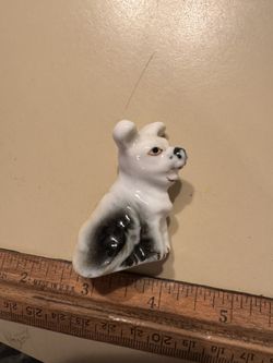 Antique porcelain dog
