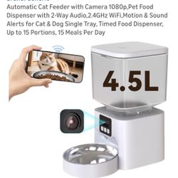 New Smart Automatic Pet Feeder W Camera