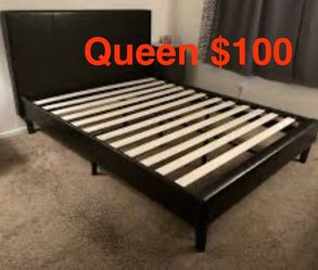 Black Queen bed frame