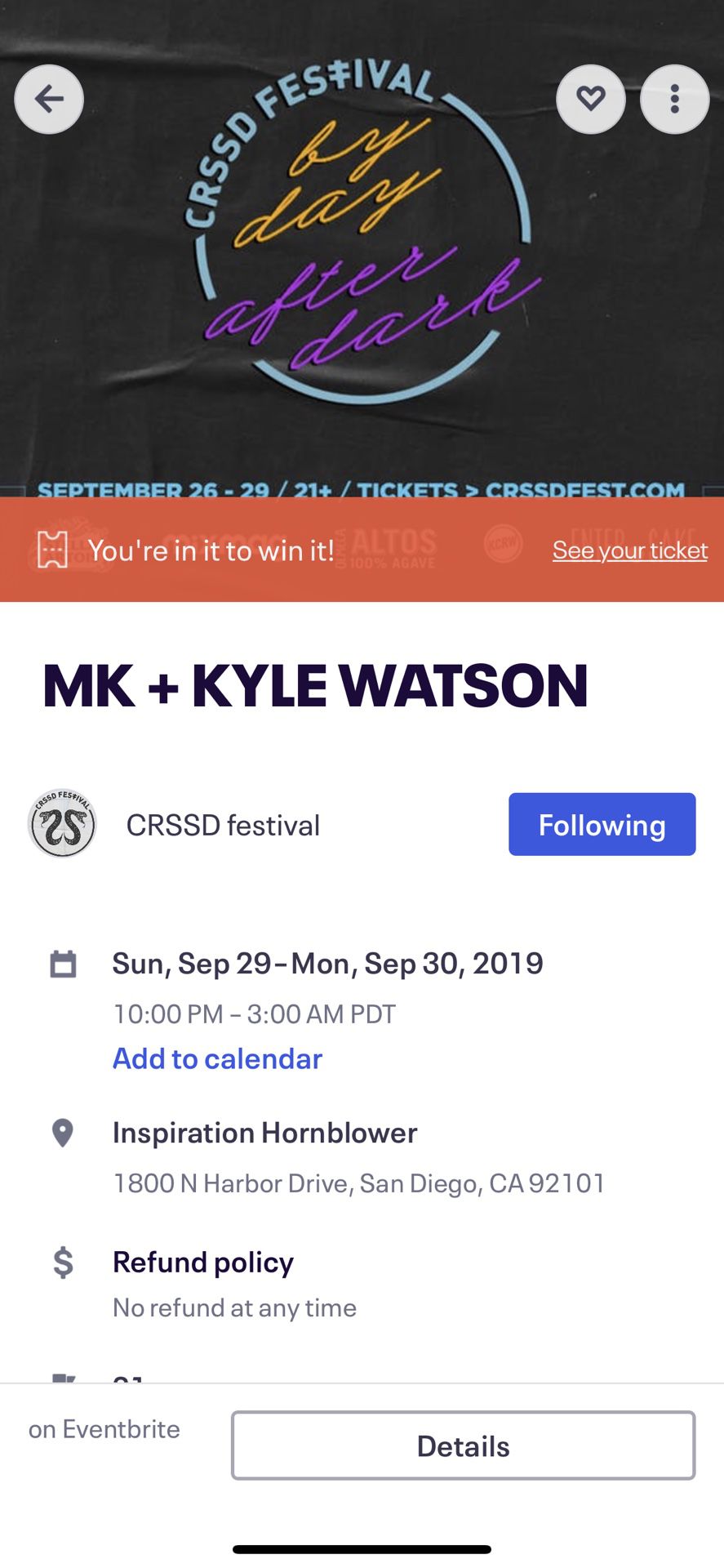 CRSSD After Dark: MK + Kyle Watson