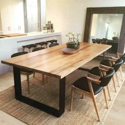 Modern 80" Birch Table