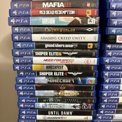 PlayStation 4 PS3 Games $10-25 Each 