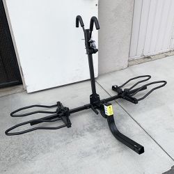 New $129 KAC 2-Bike Rack for Car, SUV, Hatchback Mount - 2” Anti-Wobble Hitch, Heavy Duty Bicycle Carrier 