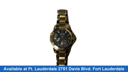 Bulova 97p171 Gold Regular Watch