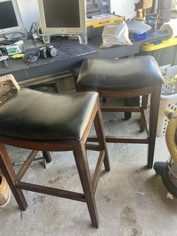 Pair Of Two Barstools 