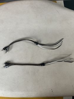 RCA to Speaker Wire Adapter Leads – Set of 2 (Male & Female)