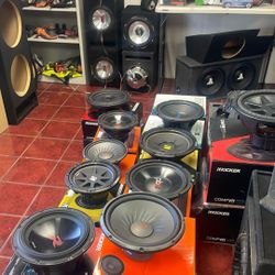 Subs Subs Subs Alpine JL Pioneer Kicker American Bass JBLRockford Fosgate