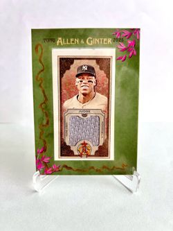 2025 Topps Allen Ginter Aaron Judge #MFR-AJ Framed Mini Relic Game Used Yankees
