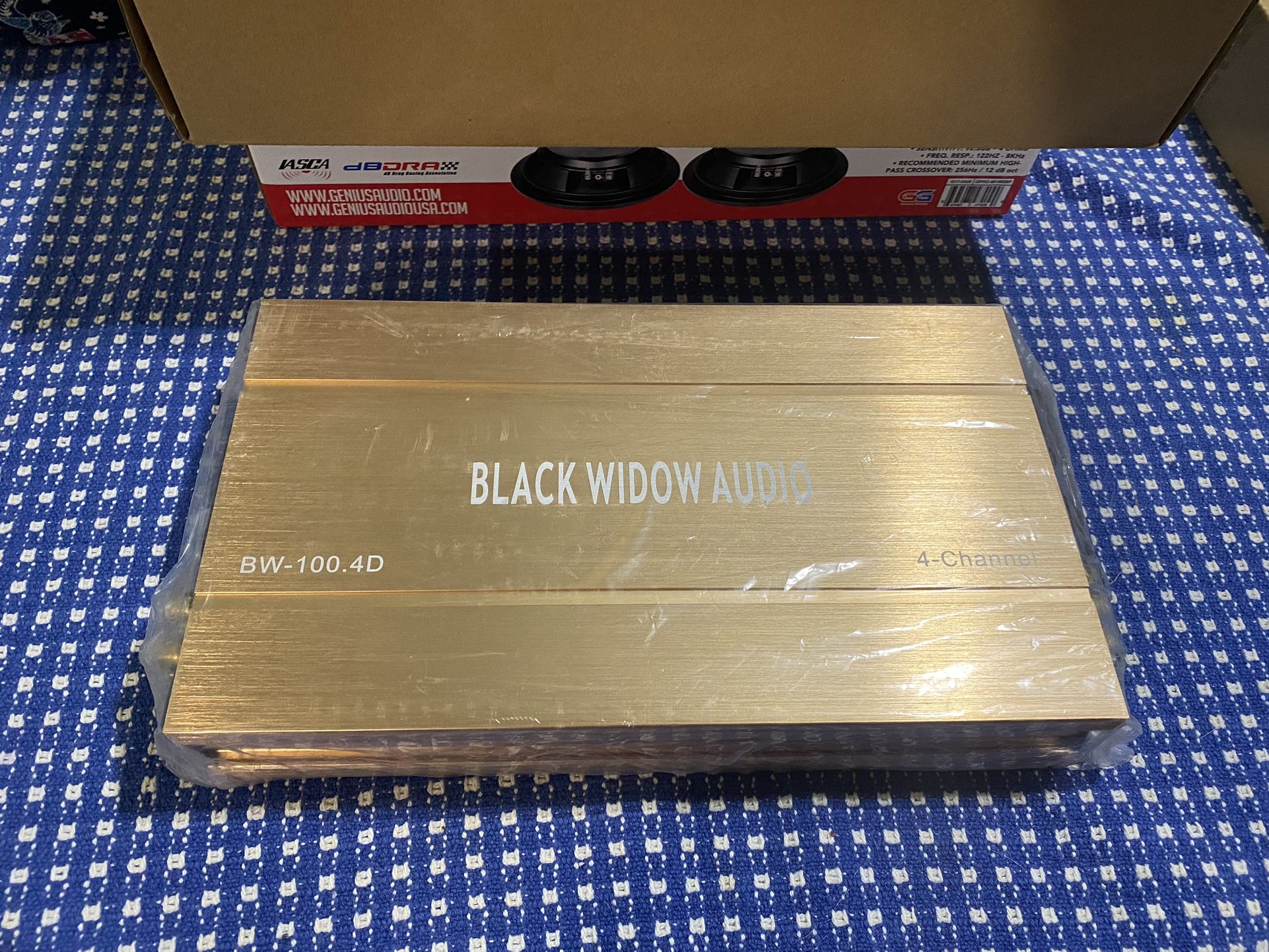 New Black Widow Audio Copper Series 4-Channel Class D Full Range Amplifier $140 Each