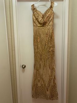 Bronze special occasion gown