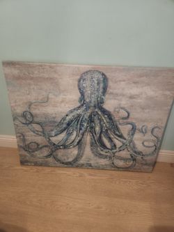 Large Octopus Canvus Art