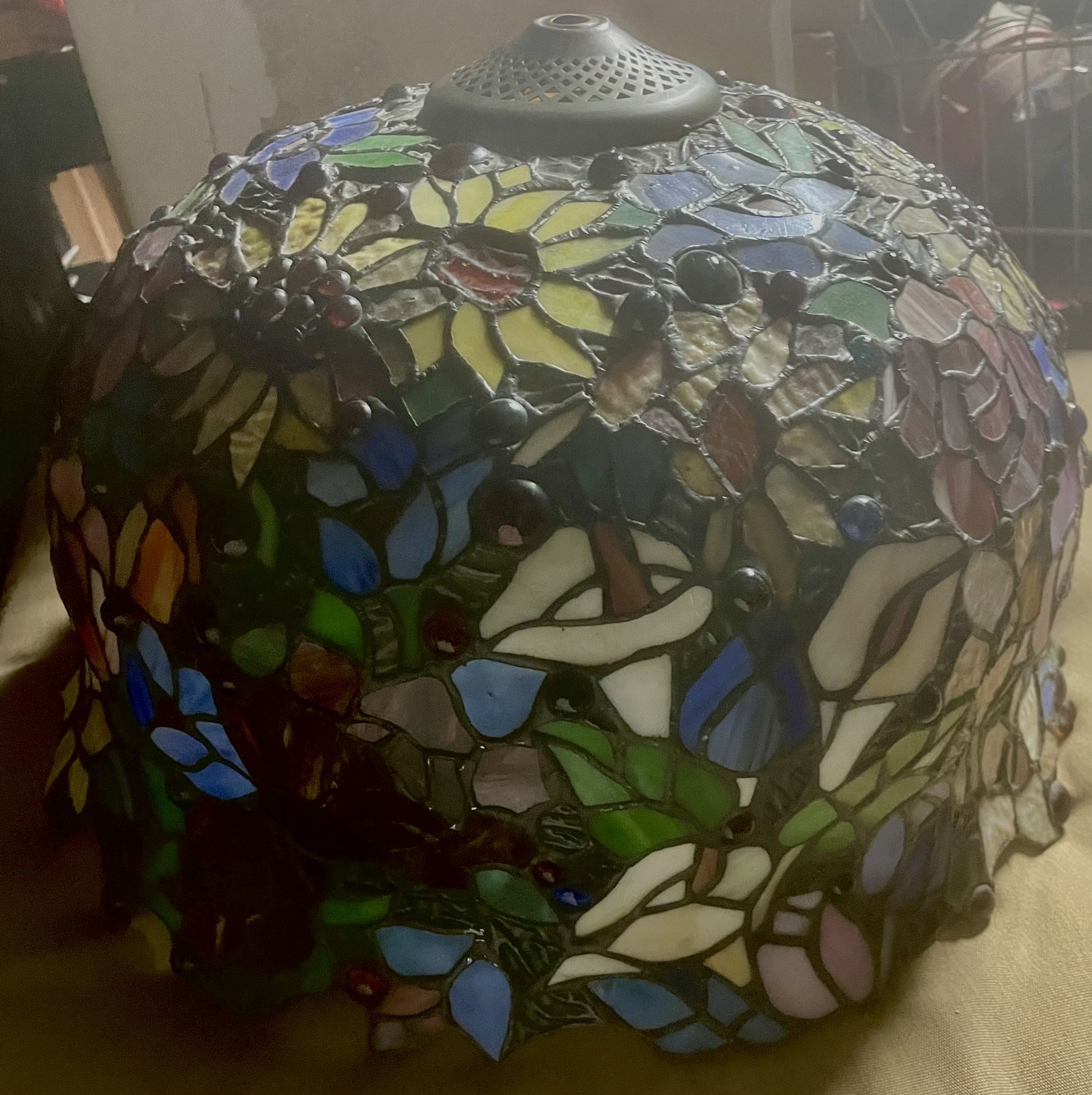 Slag Glass Lamp Shade