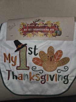 1st Thanksgiving Baby Bib 