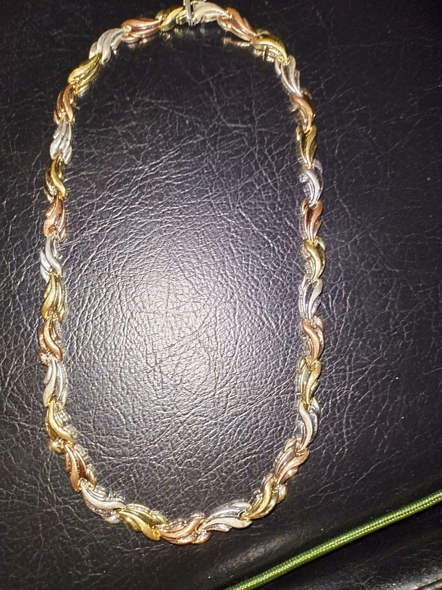 Golden silver chain