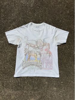 Travis Scott white utopia tee, has some armpit stains, size large